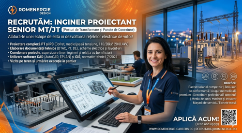 Inginer Proiectant MT/JT (Posturi de transformare si Puncte de conexiune)